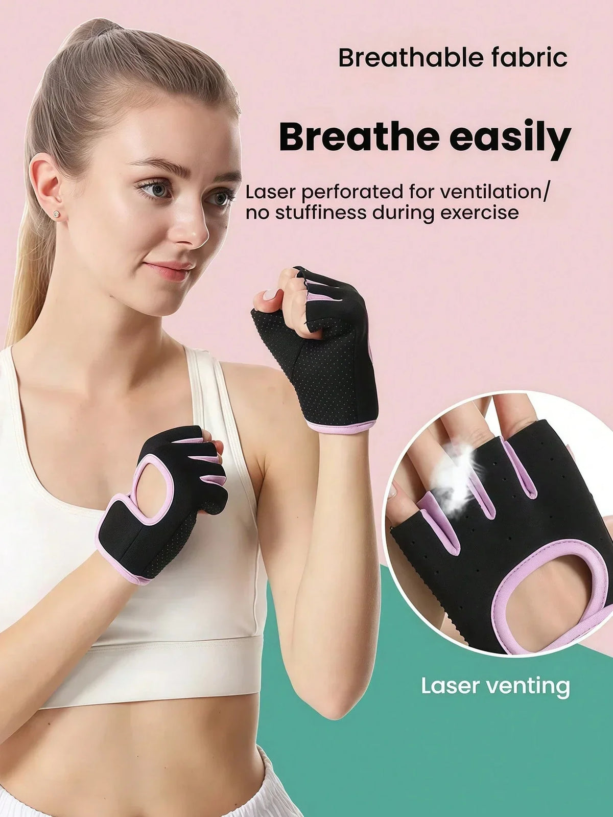 Unisex Breathable Fitness Workout Gloves