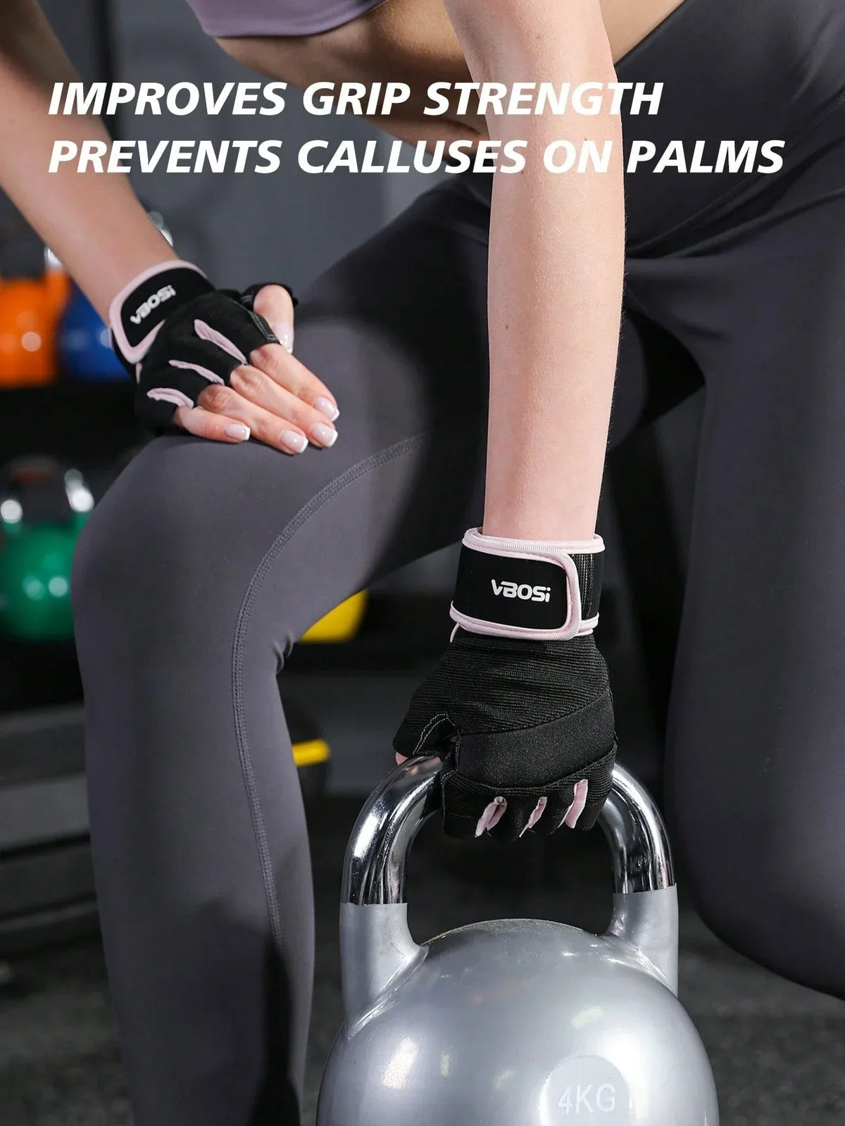 VBOSI Anti-Slip Half Finger Gloves
