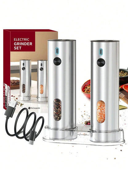 CLITON Rechargeable Spice Grinder Set