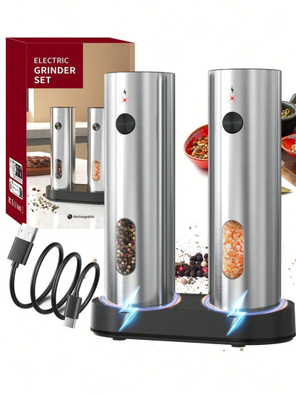 CLITON Rechargeable Spice Grinder Set