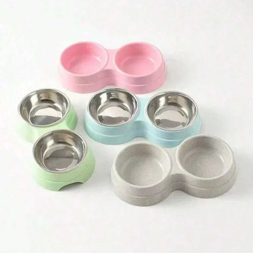Stainless Steel Double Pet Bowls