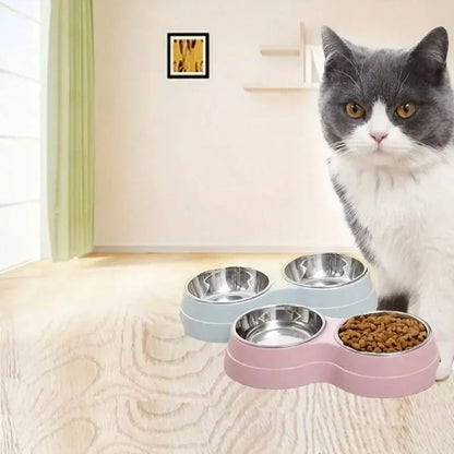 Stainless Steel Double Pet Bowls