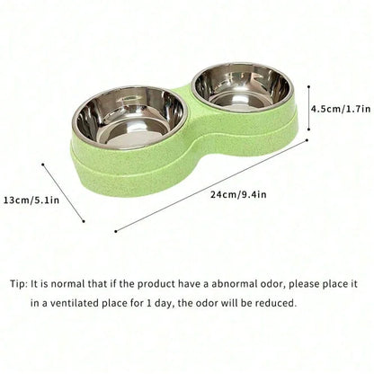 Stainless Steel Double Pet Bowls