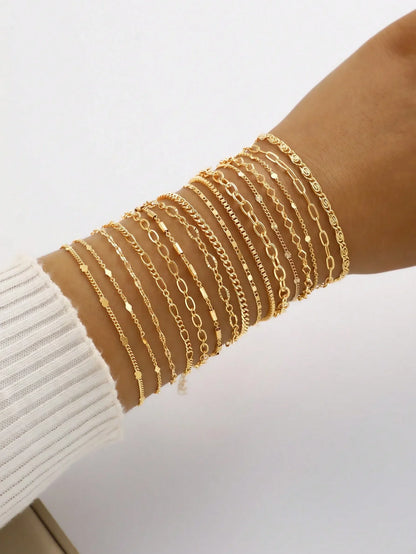 Layered Heart Bracelet Gift Set
