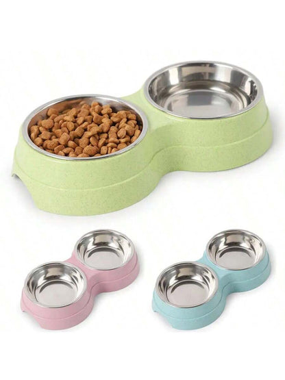 Stainless Steel Double Pet Bowls