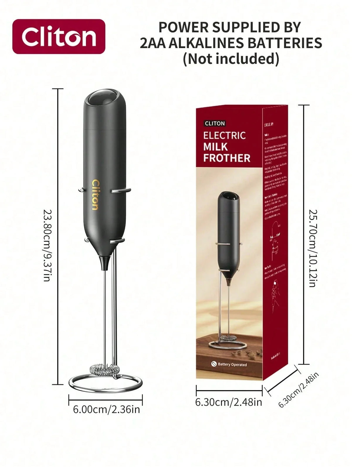 CLITON Handheld Electric Milk Frother