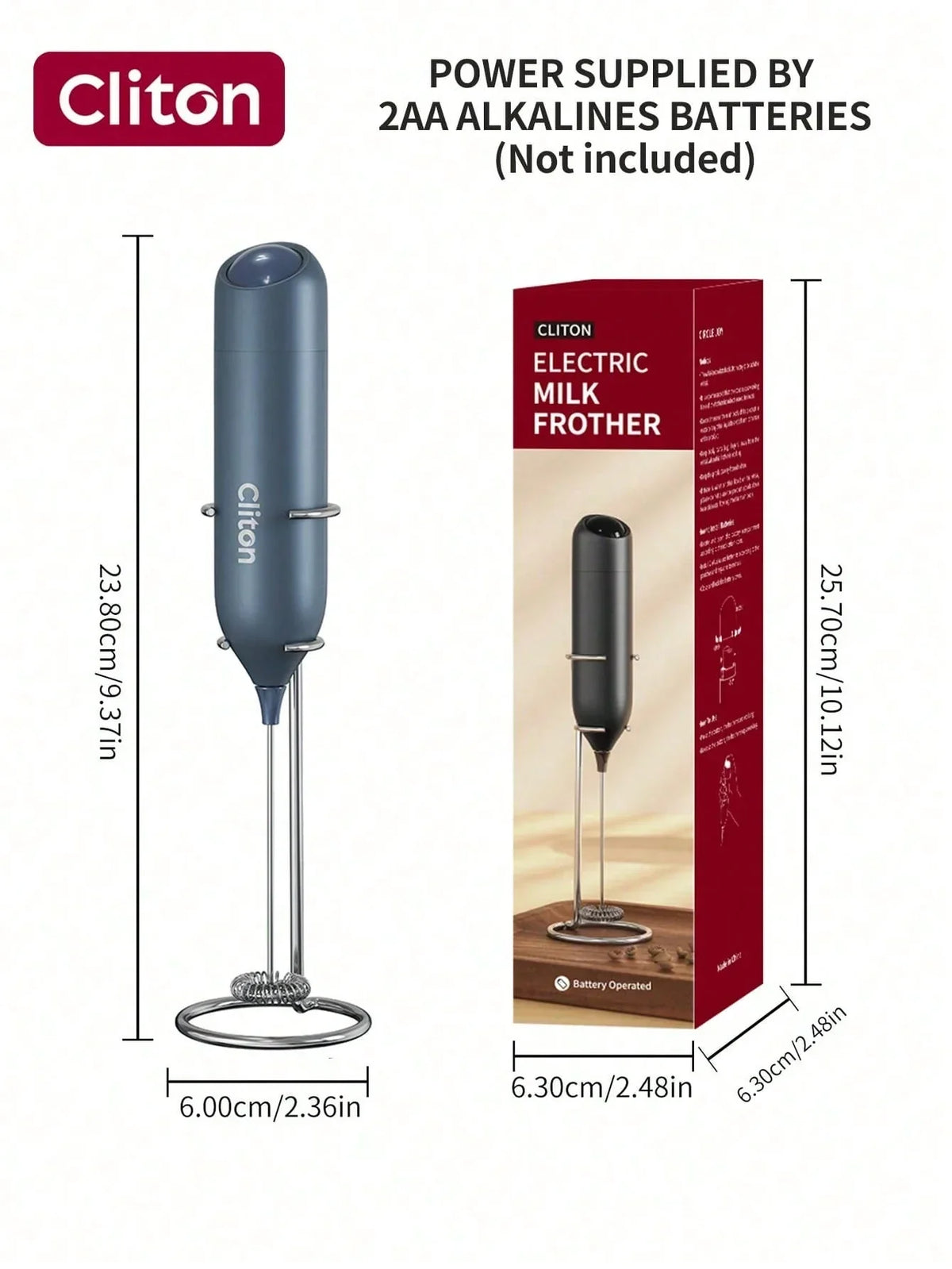 CLITON Battery Milk Frother