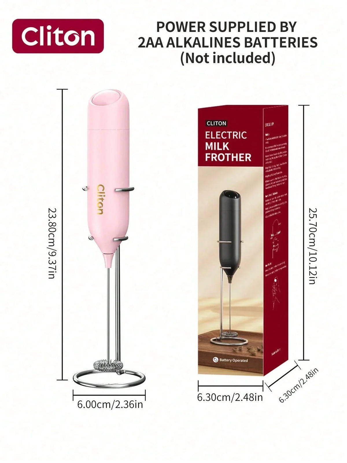 CLITON Battery Milk Frother