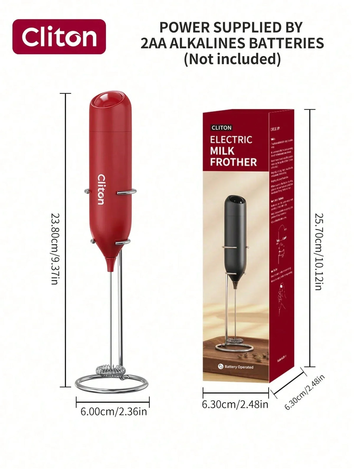 CLITON Battery Milk Frother