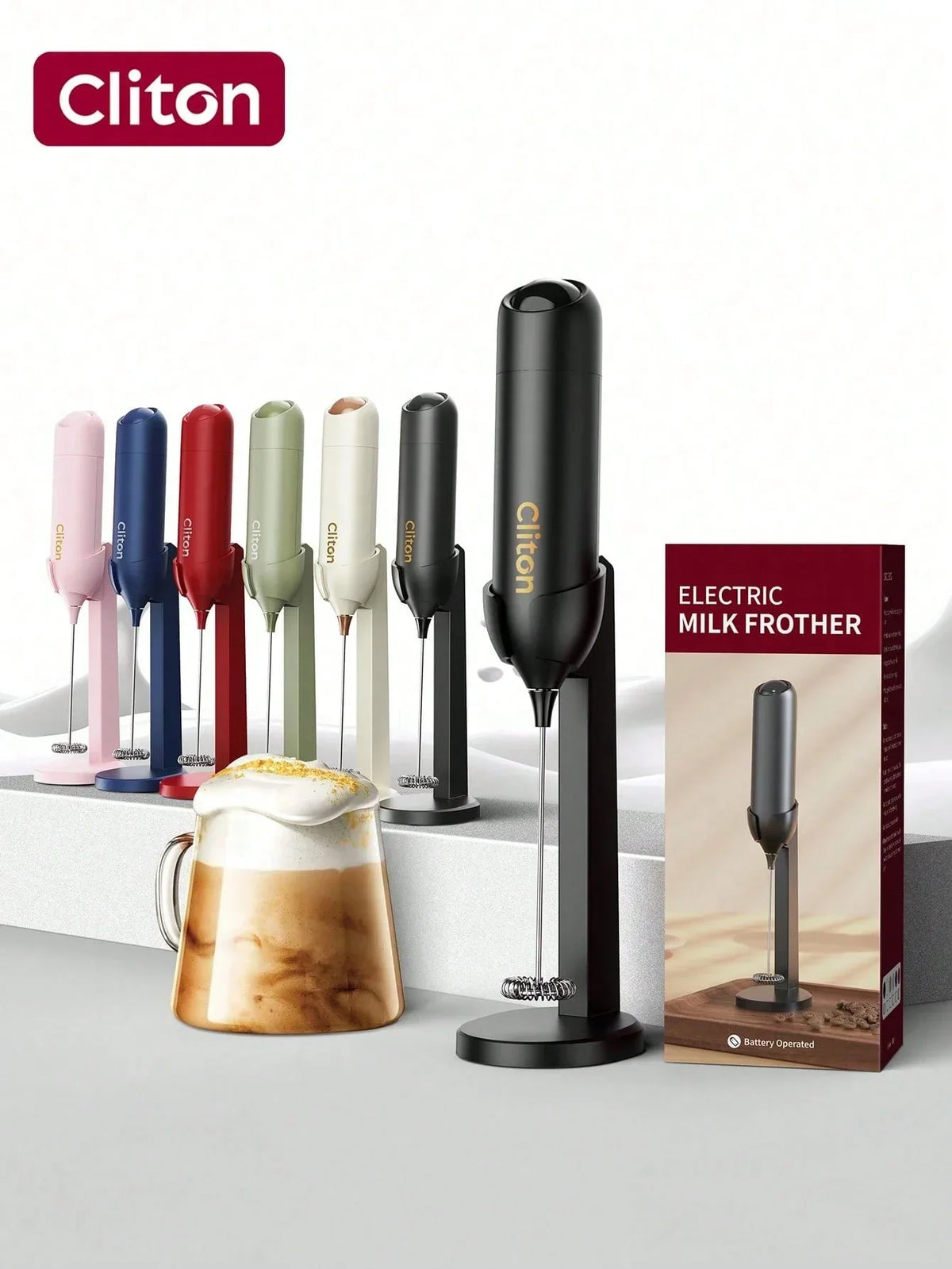 CLITON Battery Milk Frother