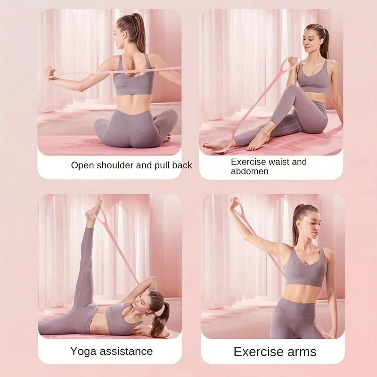 Non-Slip Elastic Yoga Resistance Bands