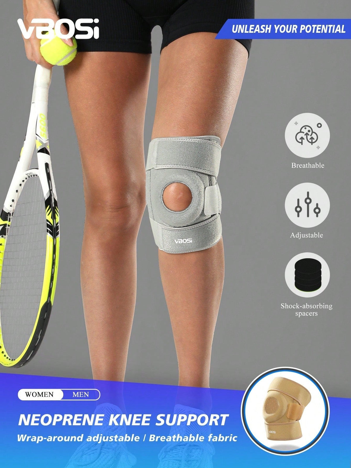 VBOSI Adjustable Knee Support Small