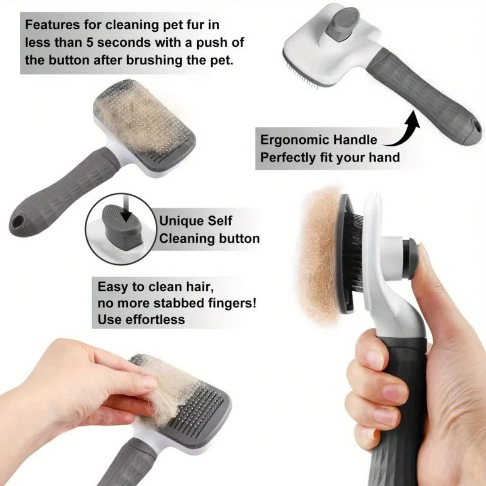 Automatic Pet Hair Removal Comb