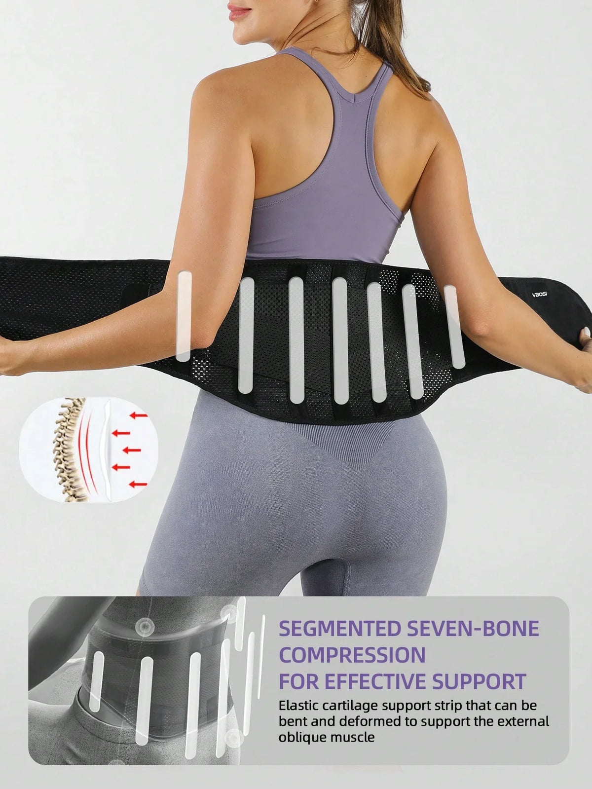 VBOSI Adjustable Waist Trainer Support