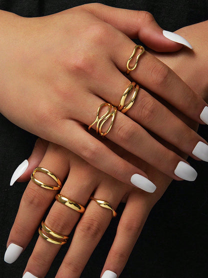 Boho Heart Knuckle Ring Set