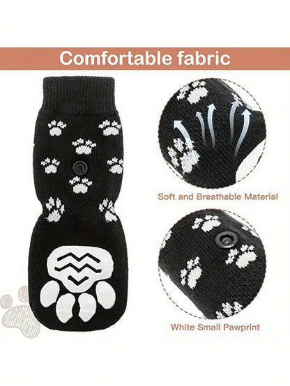 Anti-Slip Dog Paw Socks