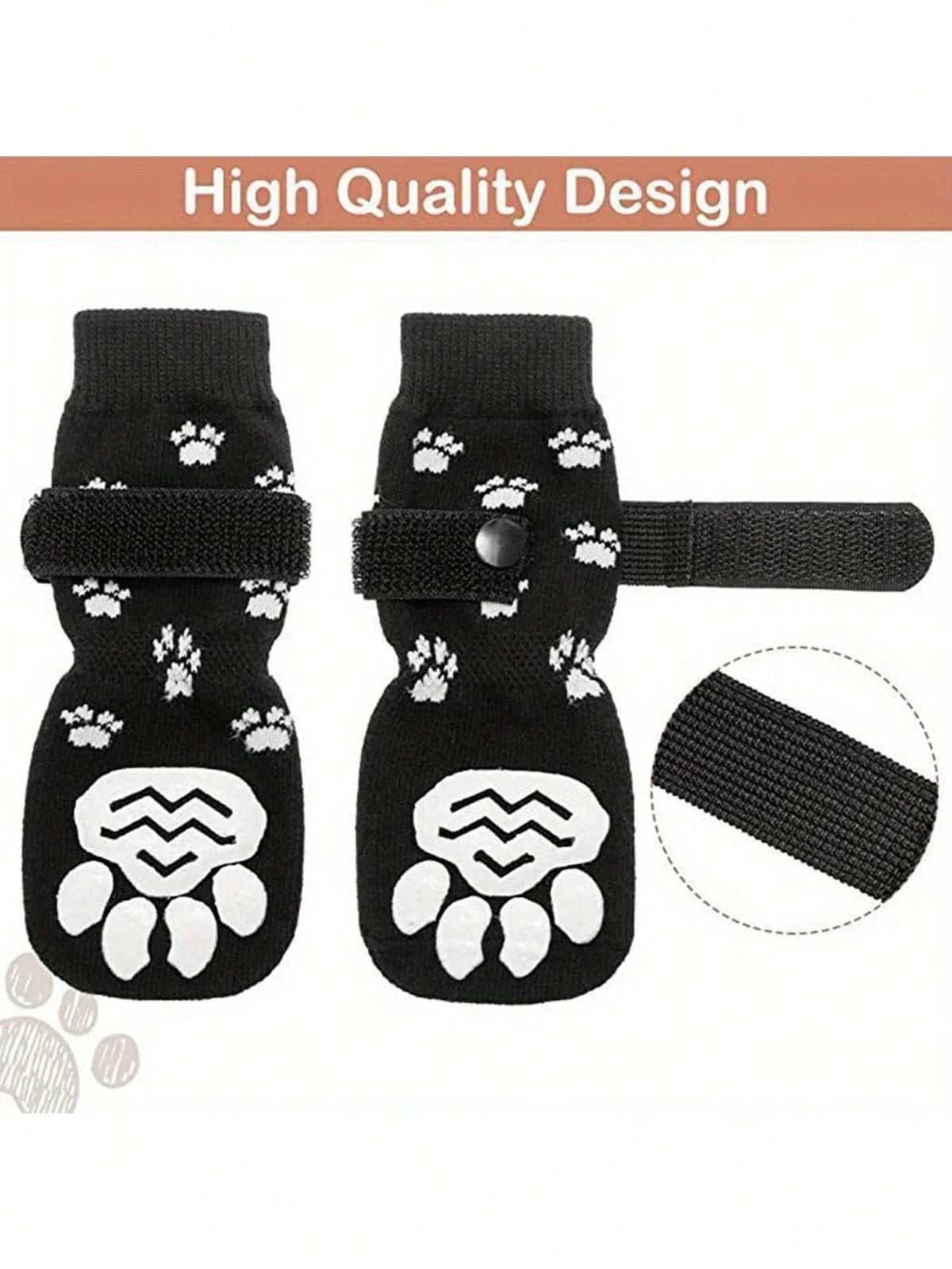 Anti-Slip Dog Paw Socks