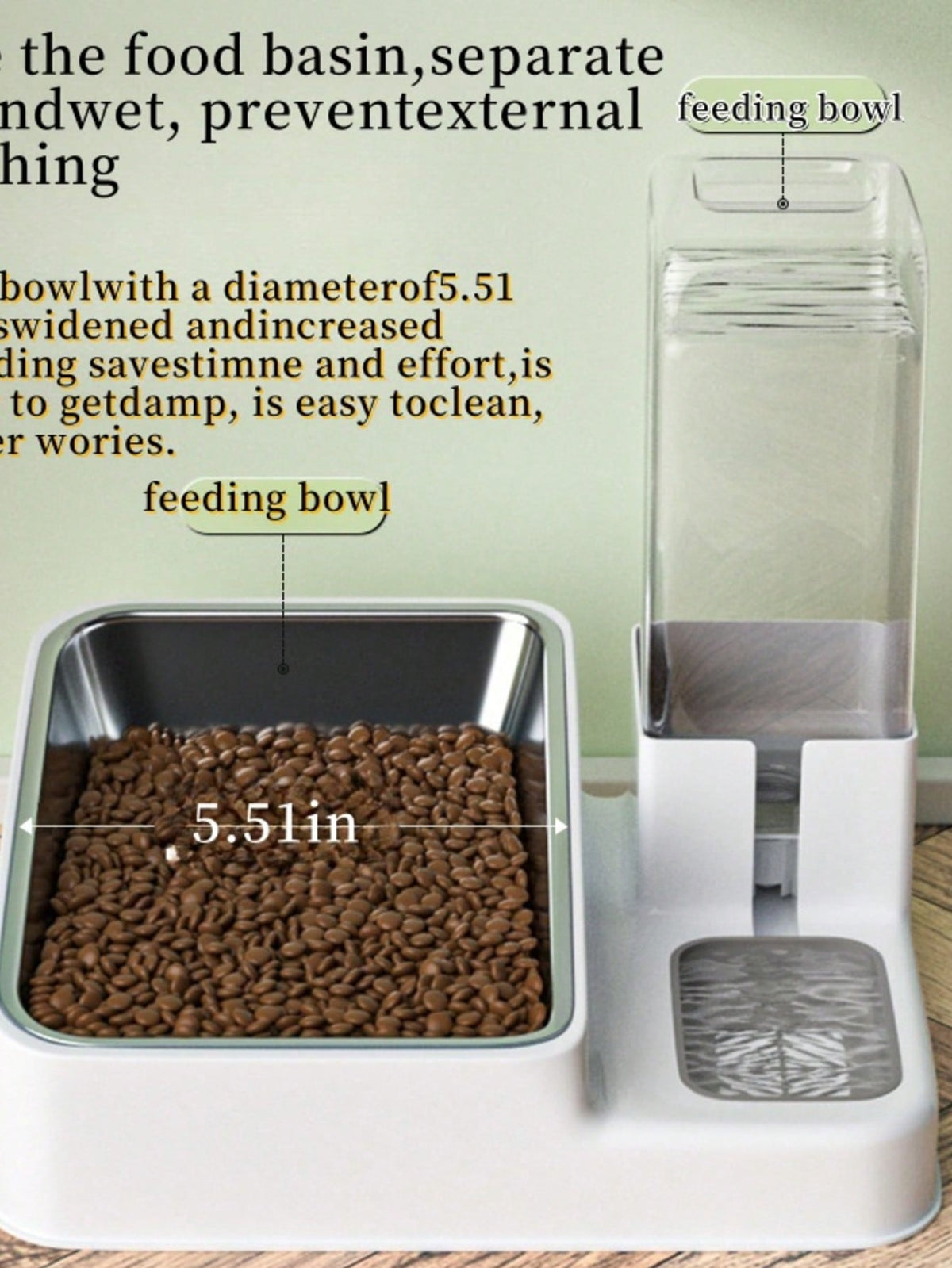 2-in-1 Cat Feeding Station