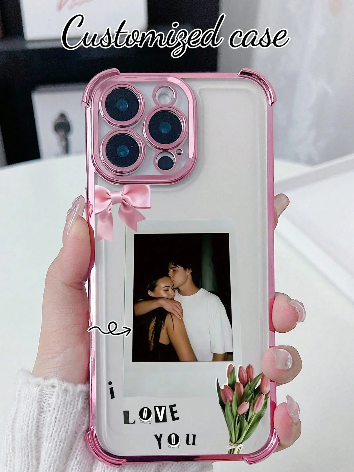 Personalized Couple Hug Phone Case