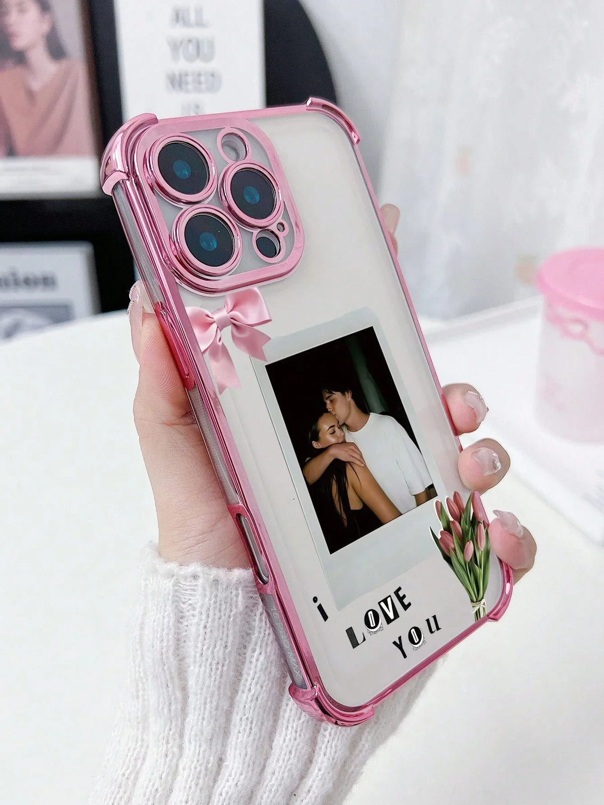 Personalized Couple Hug Phone Case