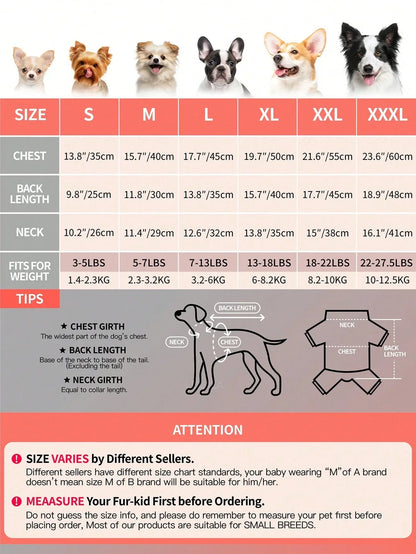 Cute All-Season Pet Pajamas
