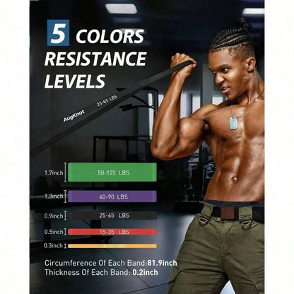 5-Level Resistance Exercise Bands