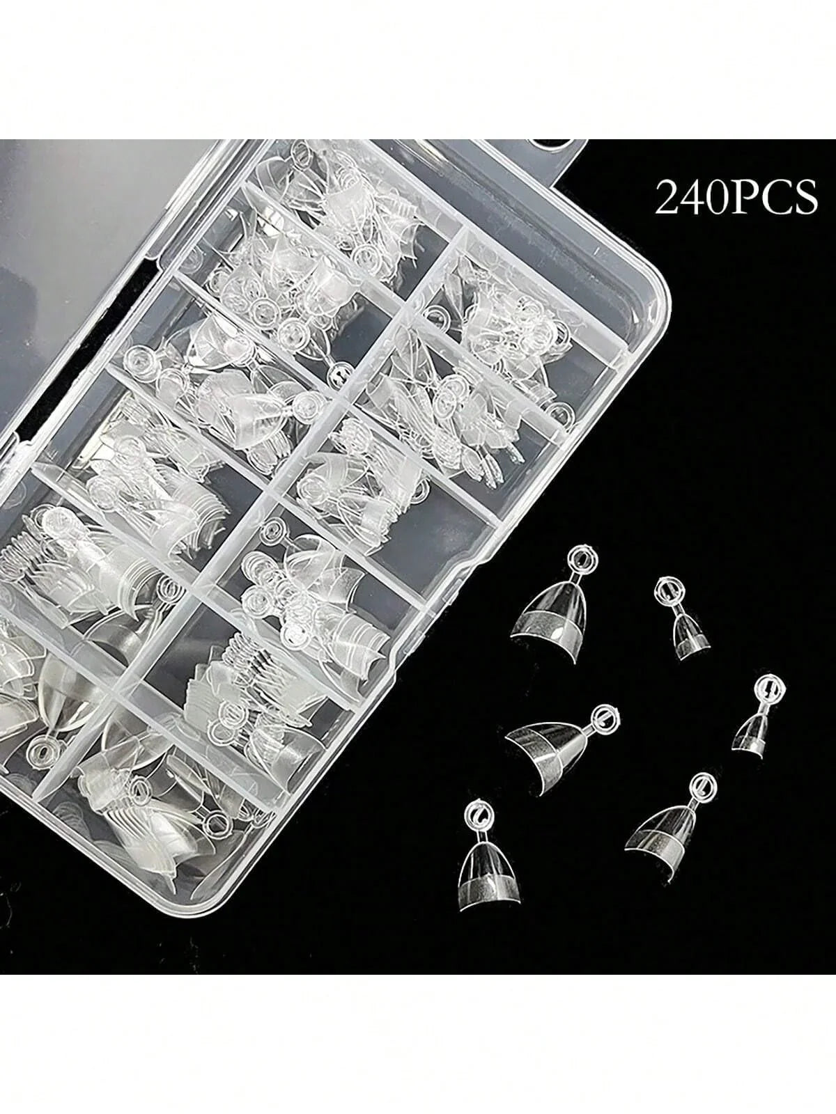 240pcs Almond False Nail Tips