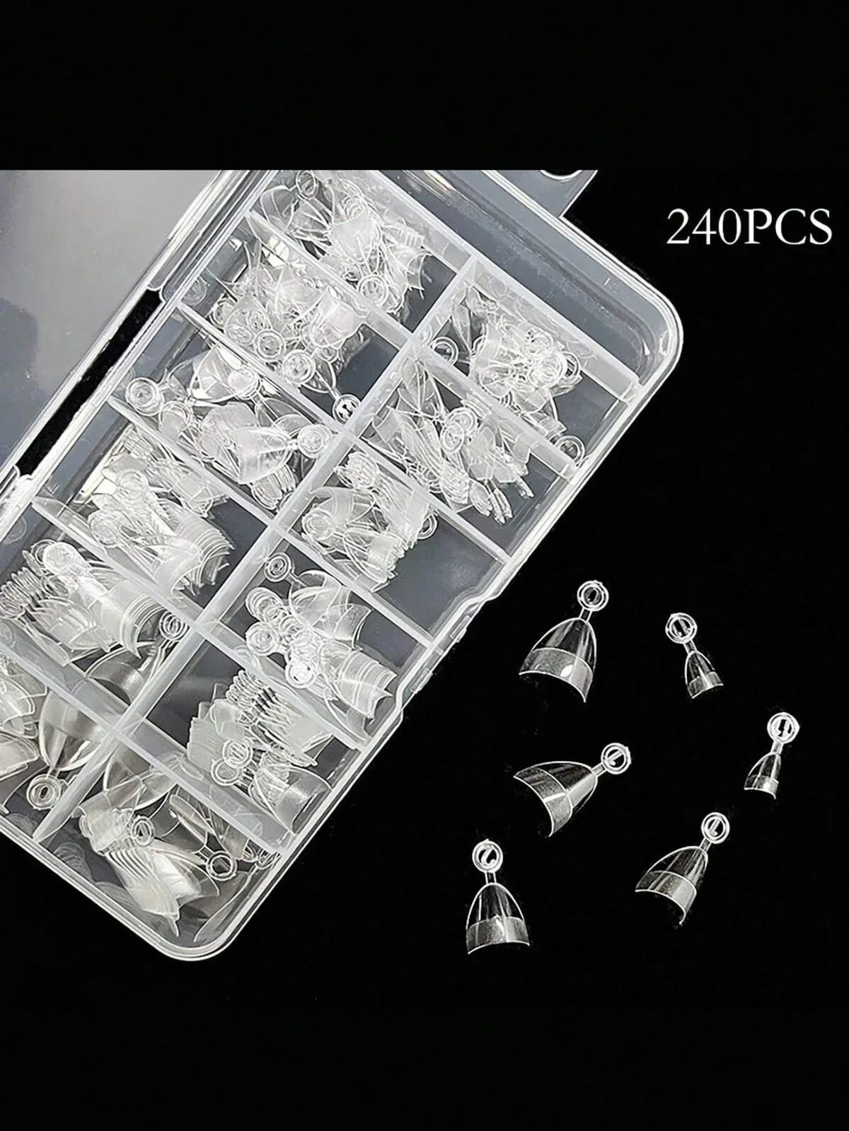 240pcs Almond False Nail Tips