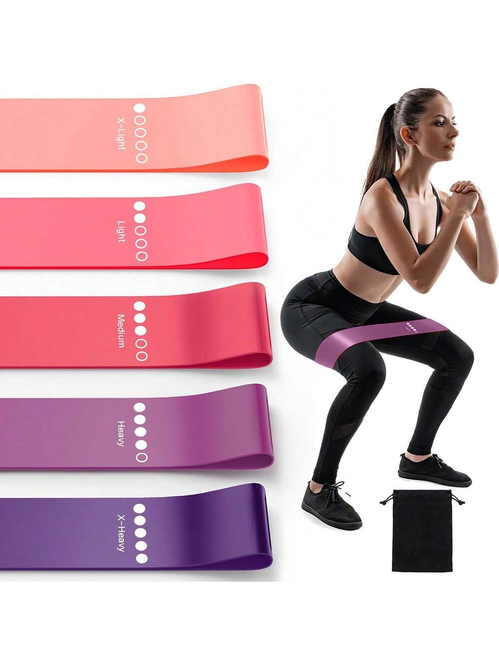 5pcs Resistance Bands Set