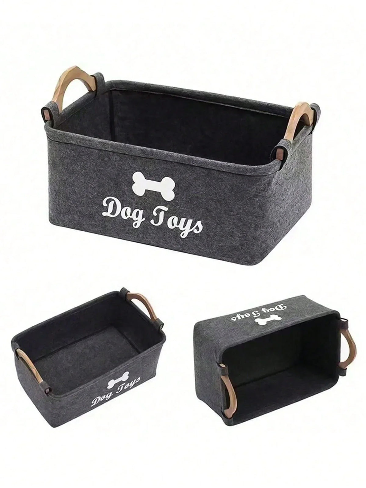 Felt Pet Toy Storage Box