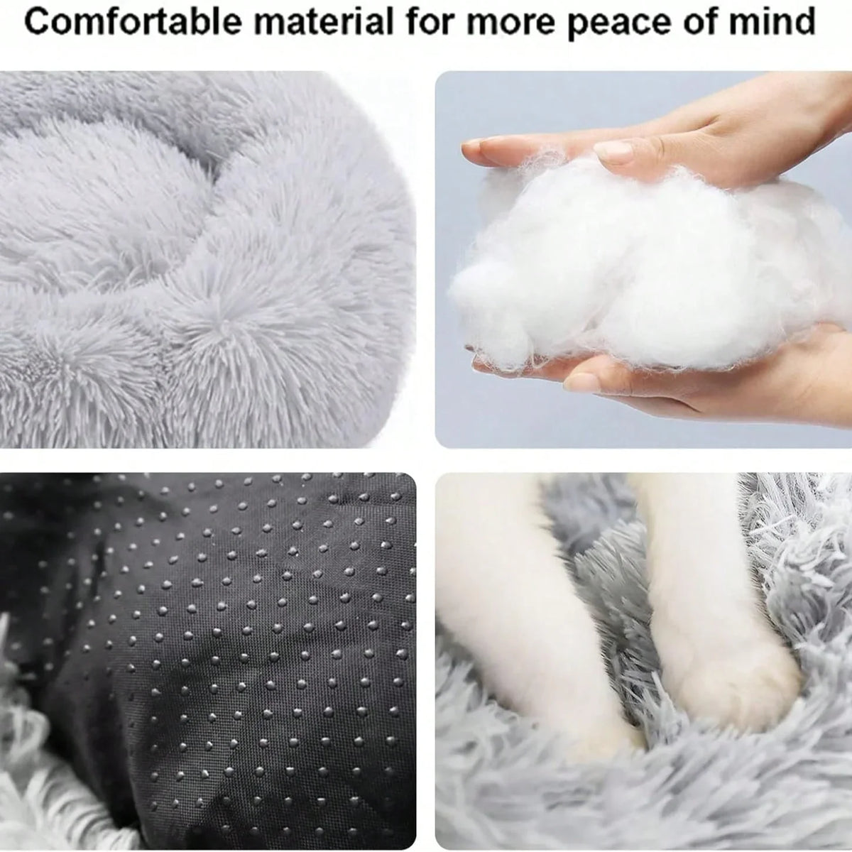Soft Plush Round Pet Bed
