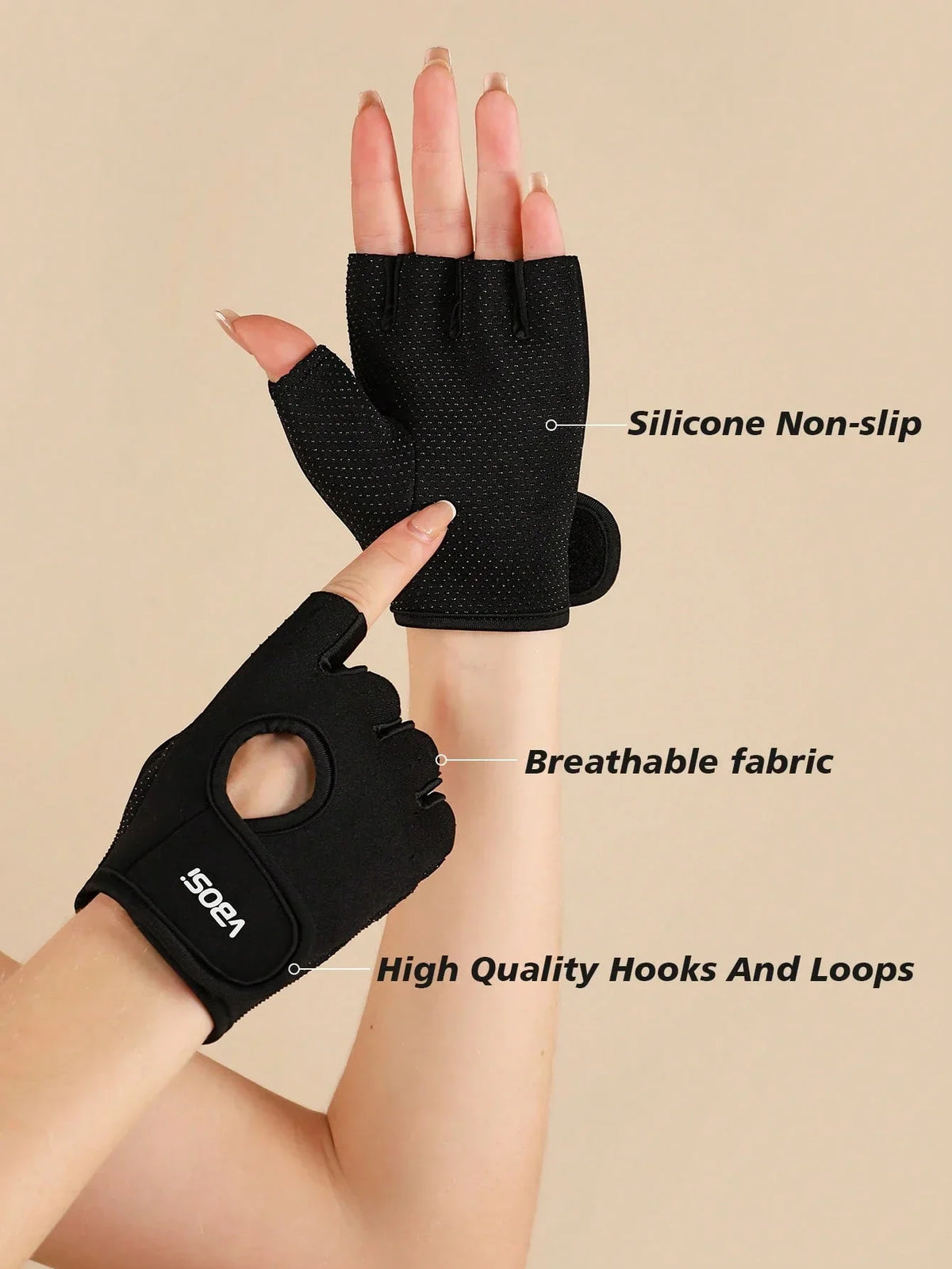 VBOSI Half Finger Sports Gloves