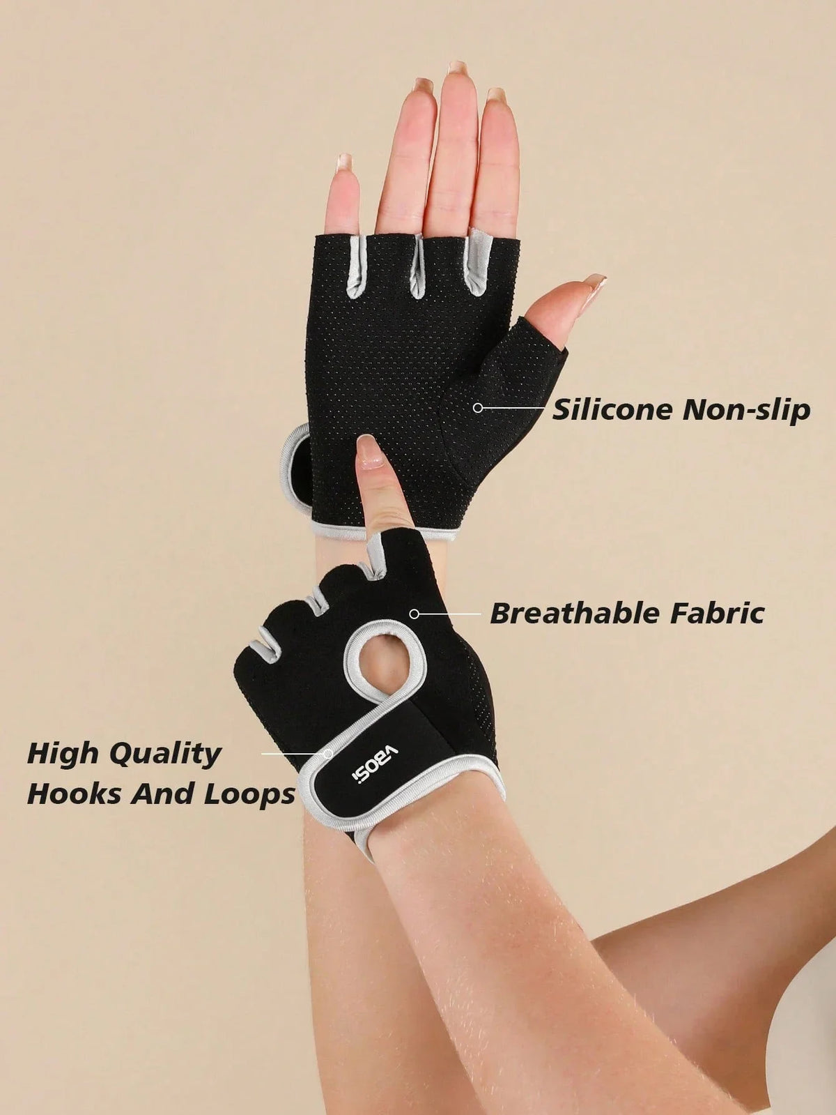 Half Finger Sports Gym Gloves