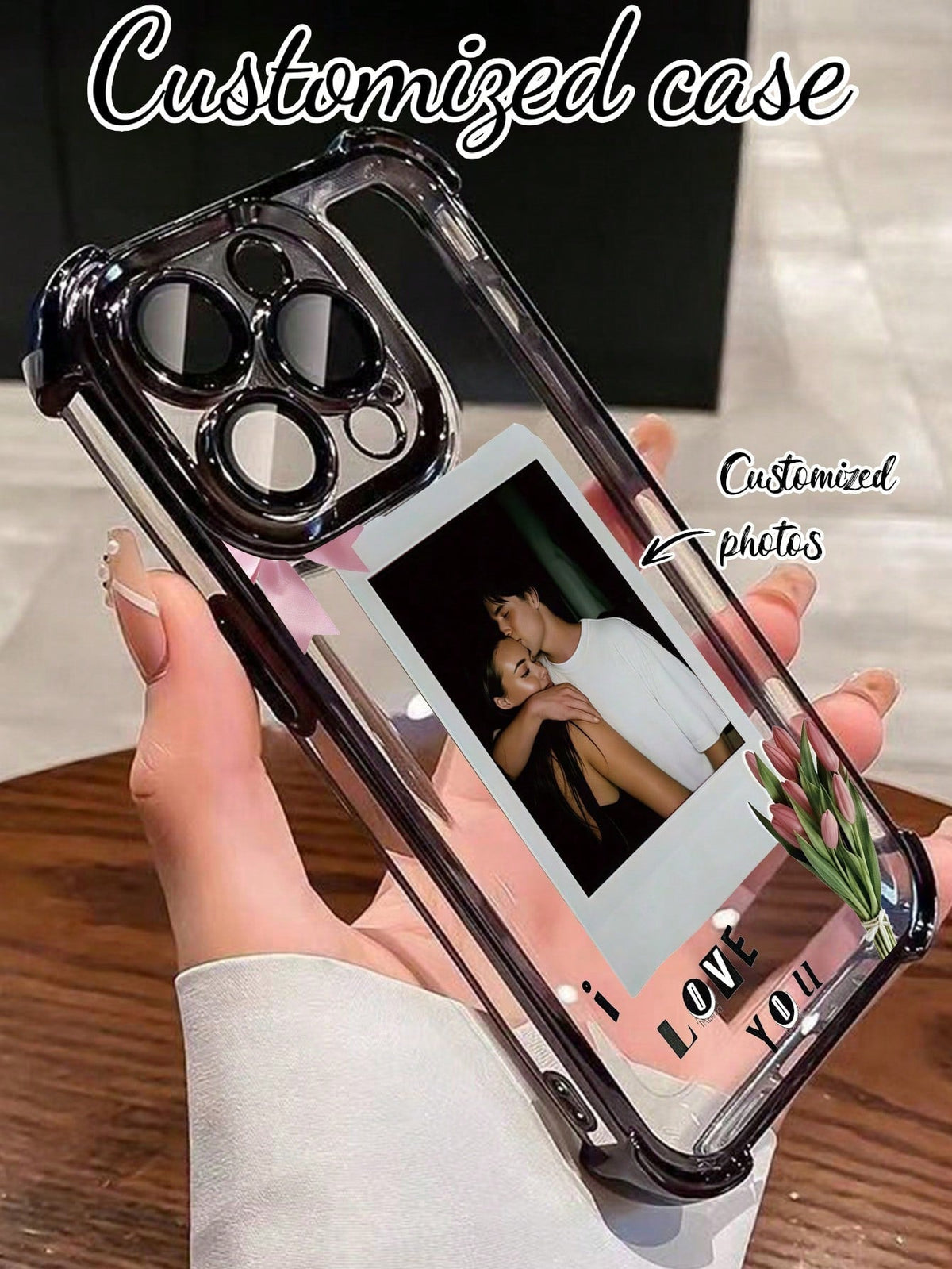 Personalized Couple Hug Phone Case