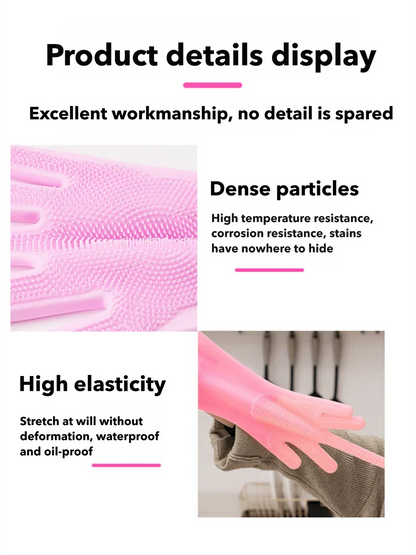 Pet Grooming Silicone Gloves