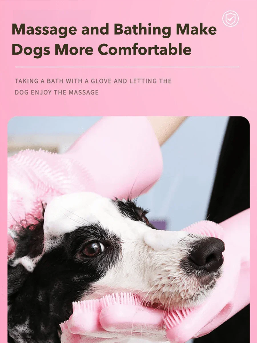 Pet Grooming Silicone Gloves