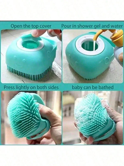 Pet Dog Bath Brush Dispenser