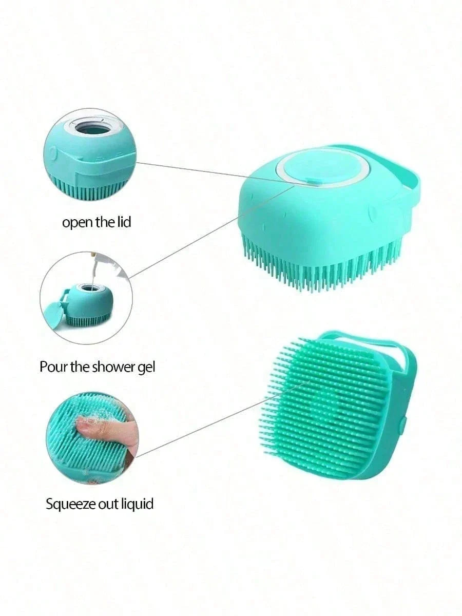 Pet Dog Bath Brush Dispenser