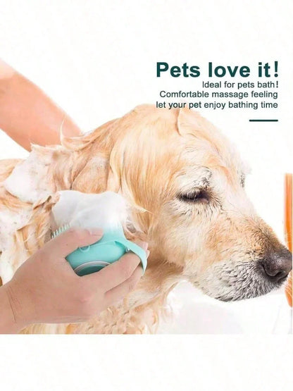 Pet Dog Bath Brush Dispenser