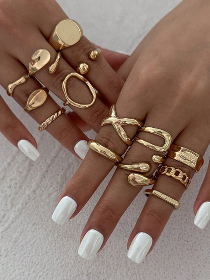 Boho Heart Knuckle Ring Set