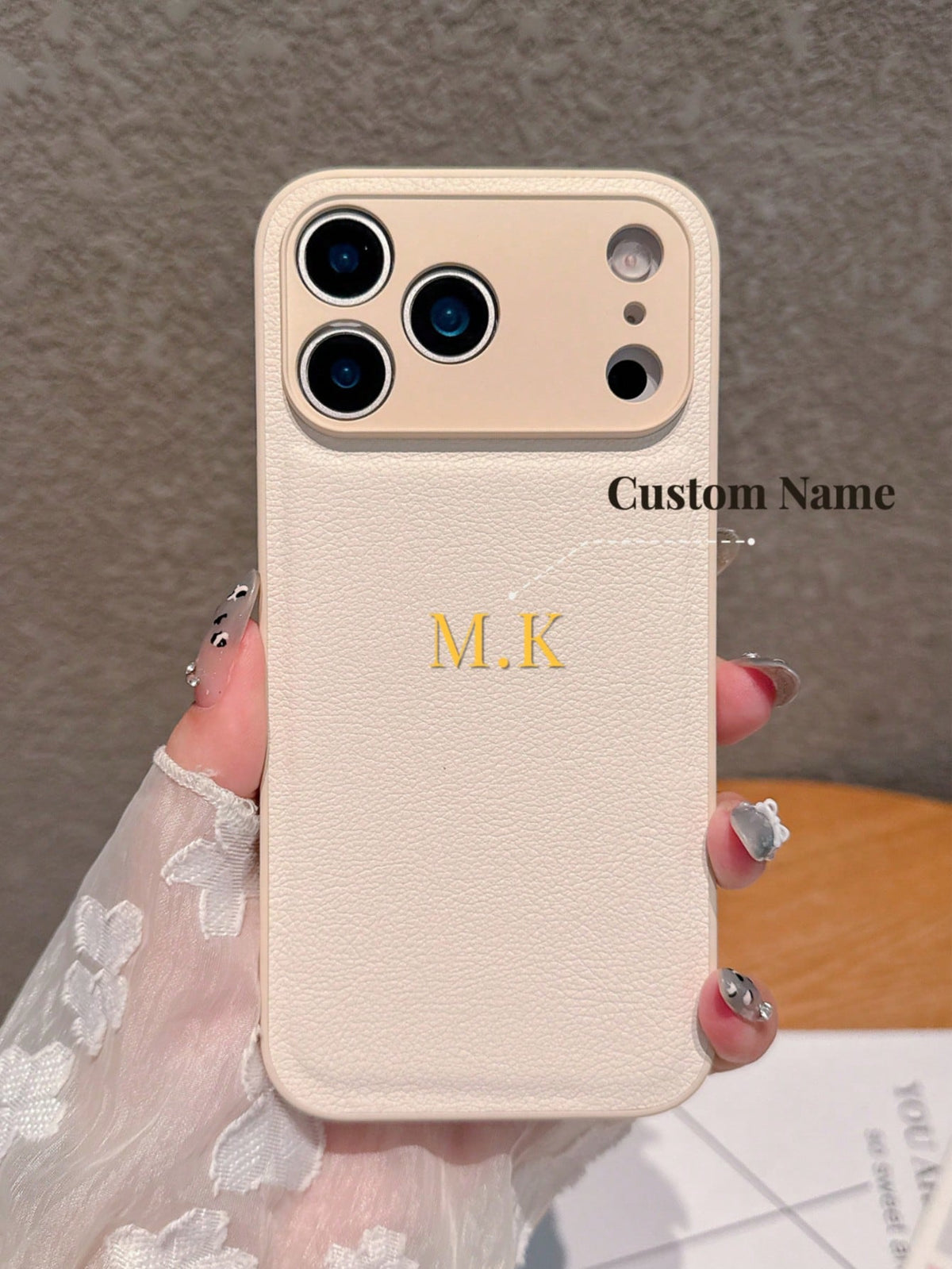 Custom Image Text iPad Case