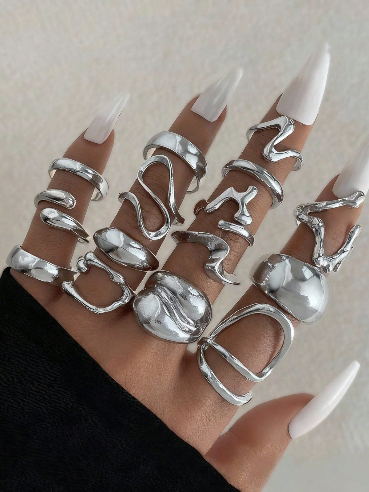 Boho Heart Knuckle Ring Set