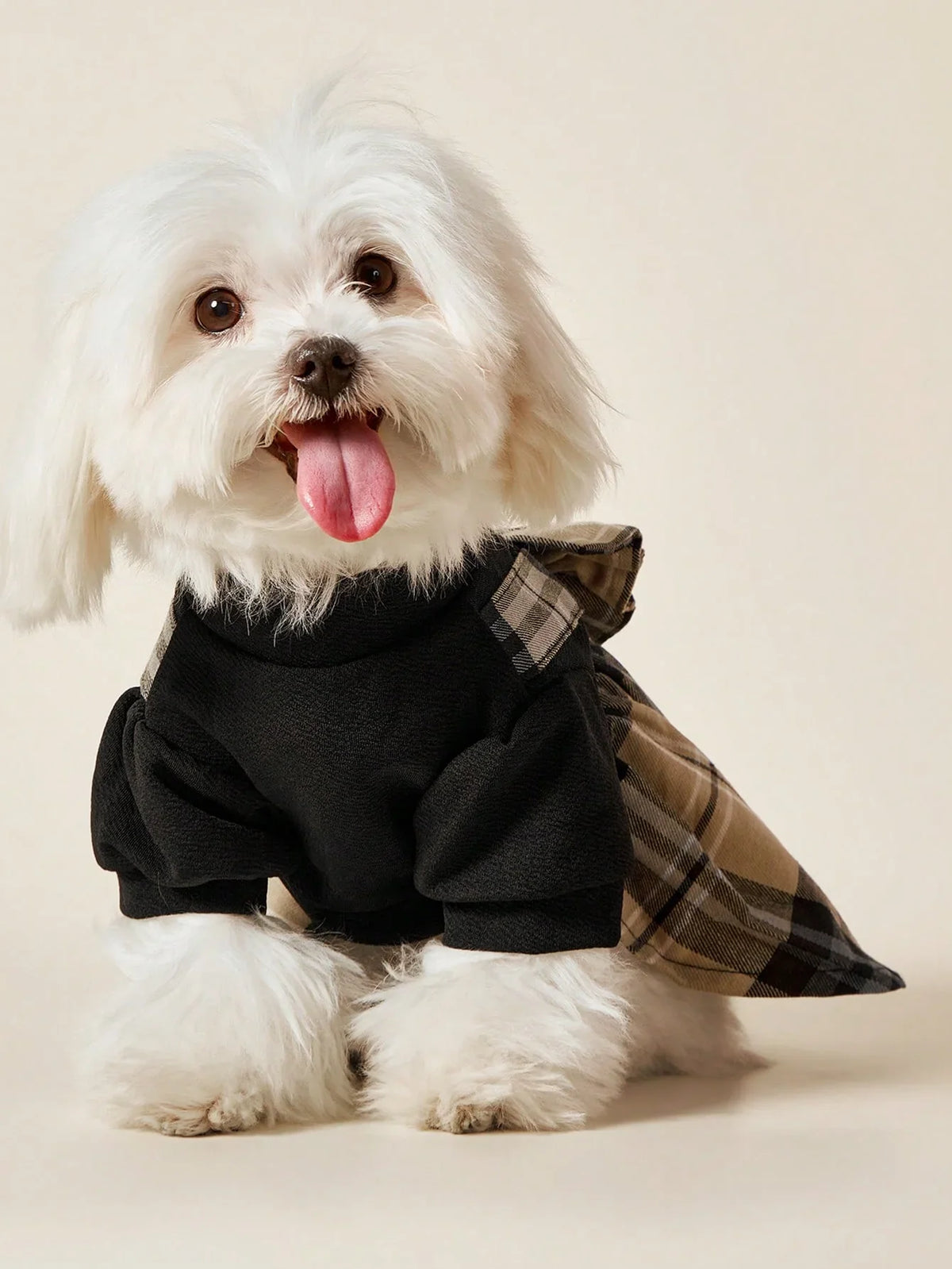 PETSIN Plaid Bow-Tie Pet Dress