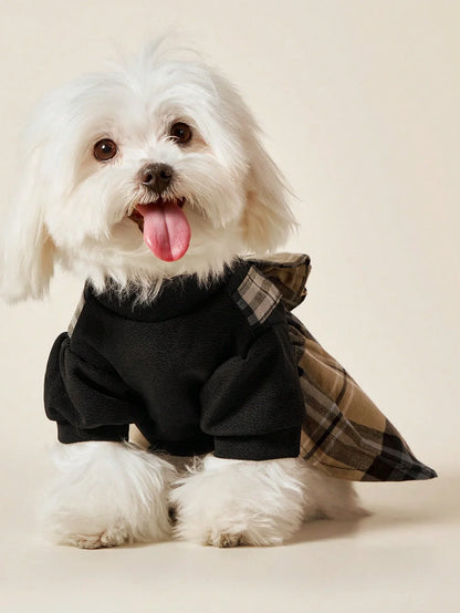 PETSIN Plaid Bow-Tie Pet Dress