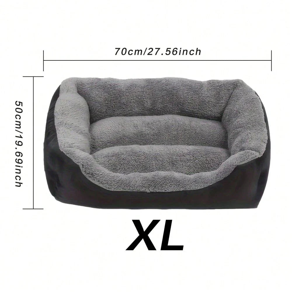 Thick Plush Rectangular Pet Bed