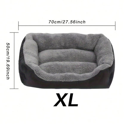 Thick Plush Rectangular Pet Bed