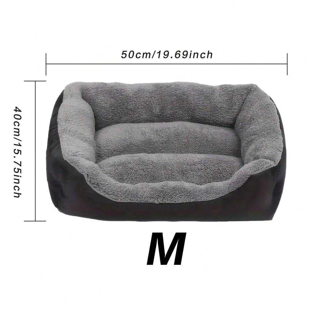 Thick Plush Rectangular Pet Bed