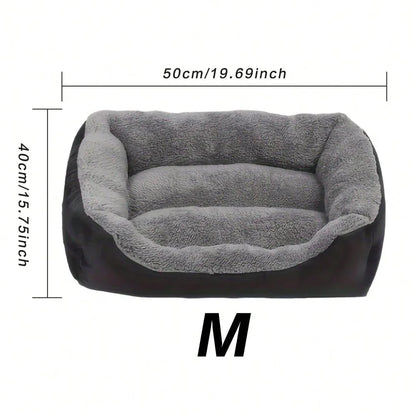 Thick Plush Rectangular Pet Bed