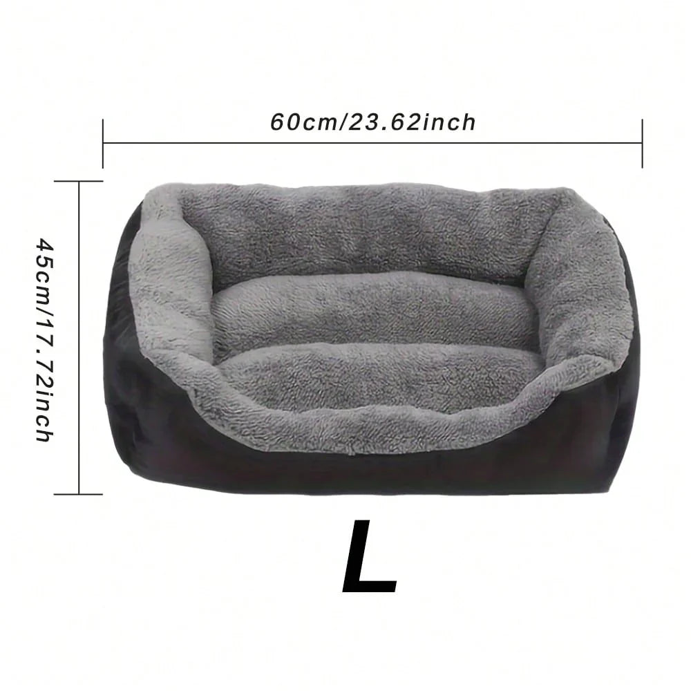 Thick Plush Rectangular Pet Bed