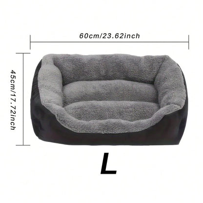 Thick Plush Rectangular Pet Bed